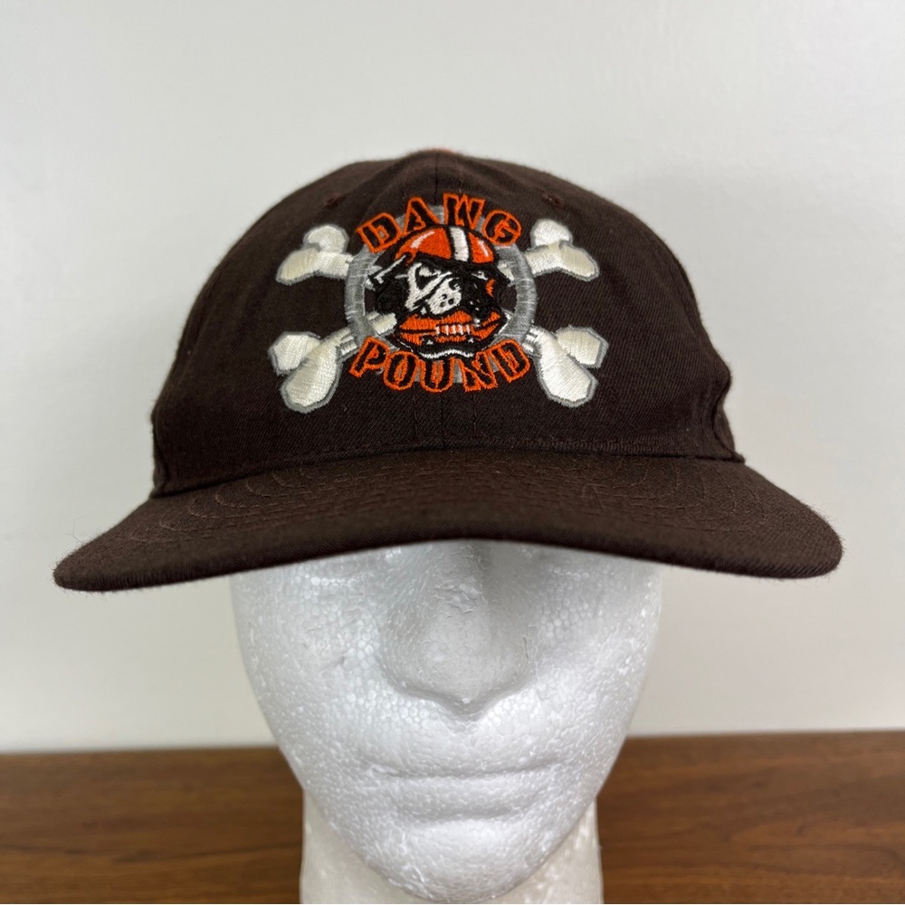 VTG Cleveland Browns Logo Athletic Dawg Pound NFL Snapback Hat Baseball Cap OSFA